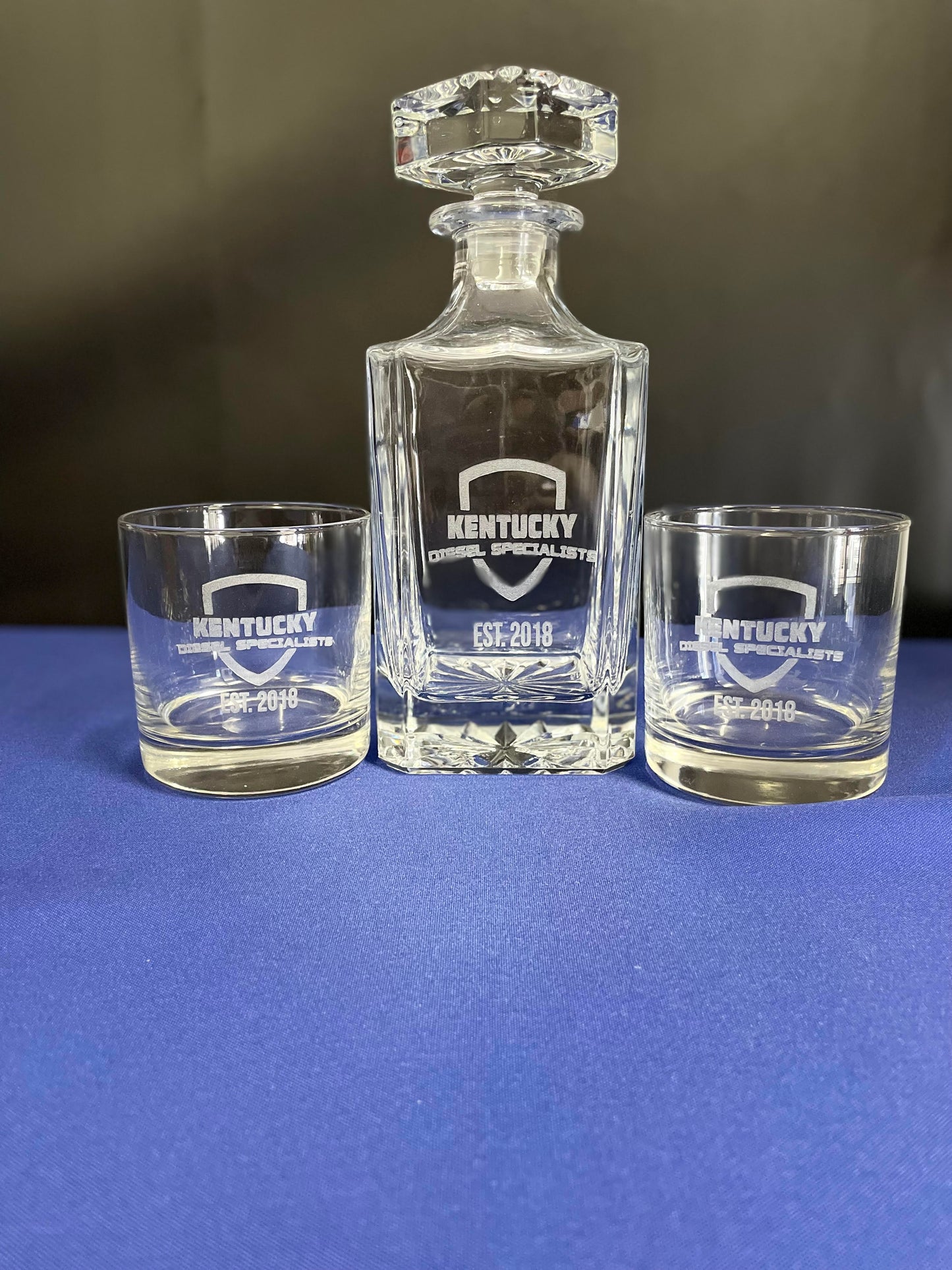 Bourbon Decanter & Glass Set