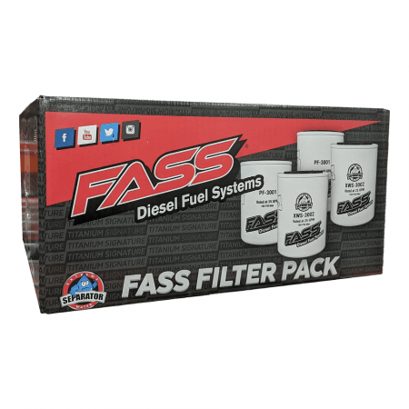 FASS Fuel Filter Pack – Contains (2) XWS-3002 & (2) PF-3001